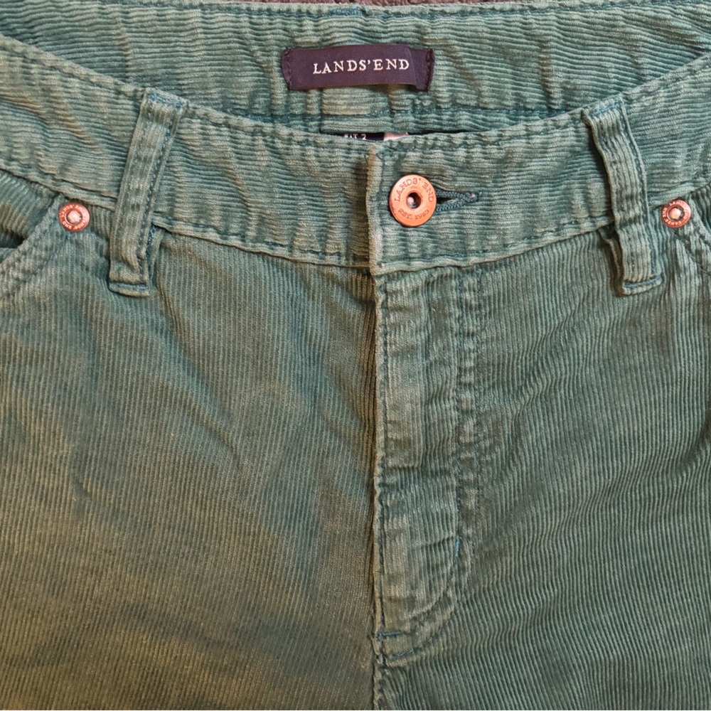 Lands' End Women’s Emerald Corduroy Trousers